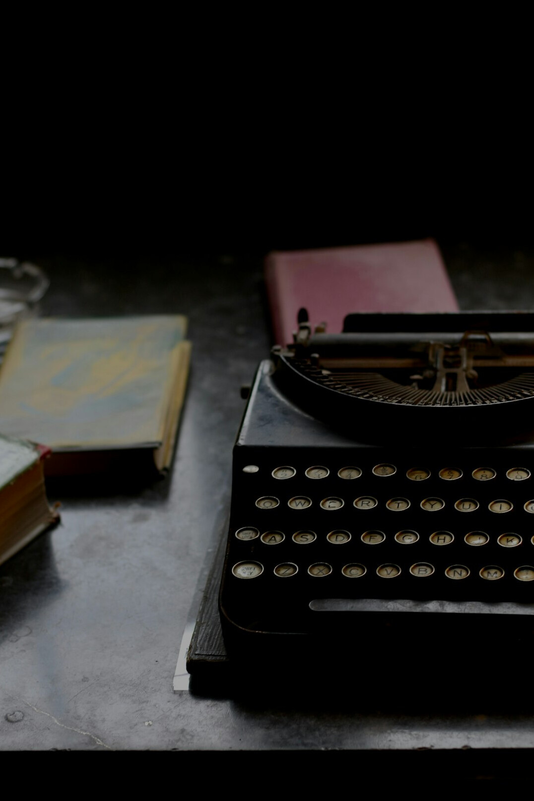 mystery author writing dialogue